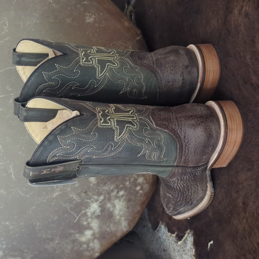 TIN HAUL men's "Take No Bull" square toe cowboy boot sz 8.5D 🔥new in box🔥 - Picture 7 of 16